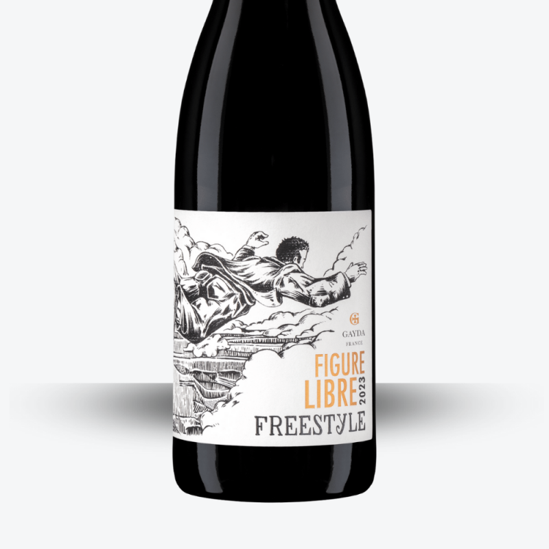 Figure Libre Freestyle 2022 - Domaine Gayda - étiquette