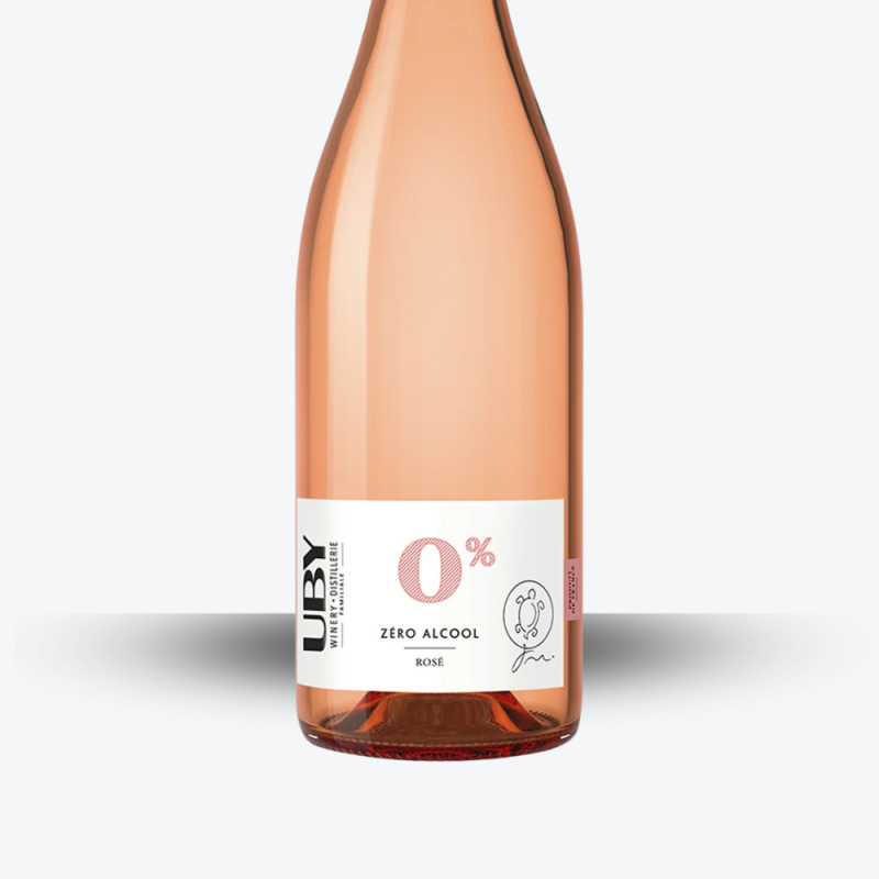 Uby Rosé 0% - étiquette