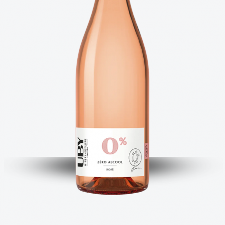 Uby Rosé 0% - étiquette
