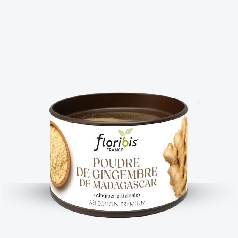 Poudre de Gingembre de Madagascar 50g - Floribis - étiquette