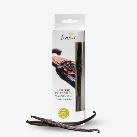 Gousses de Vanilles 8g – Floribis - étiquette