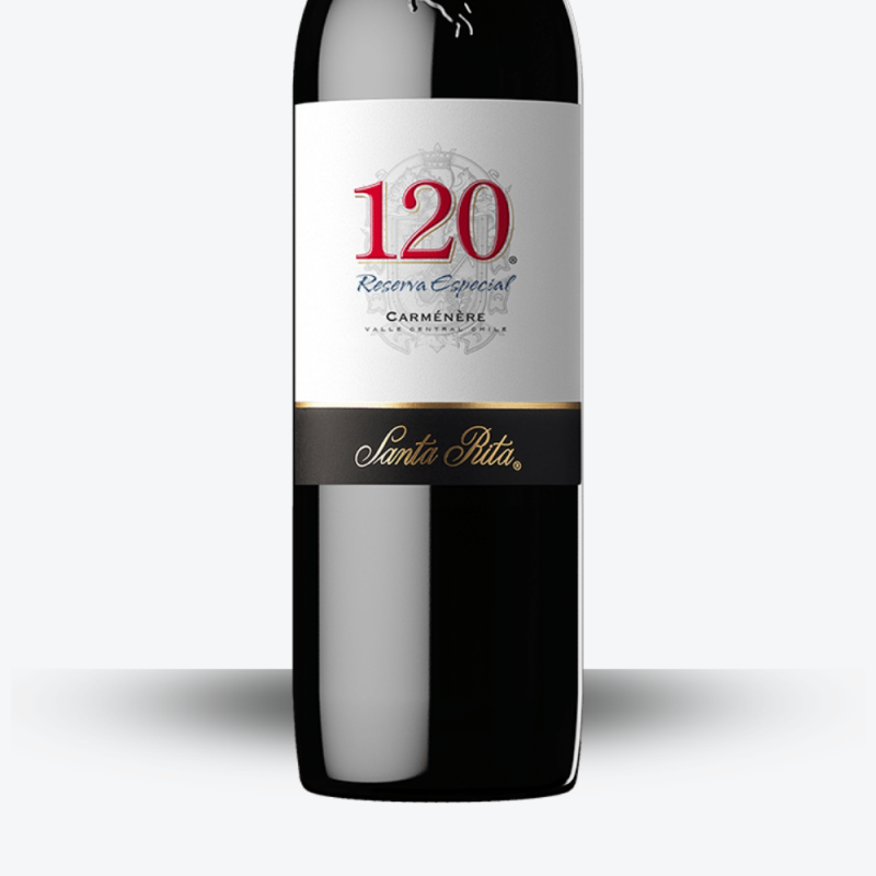 120 Reserva Especial Carmenere 2022 - Santa Rita - Etiquette