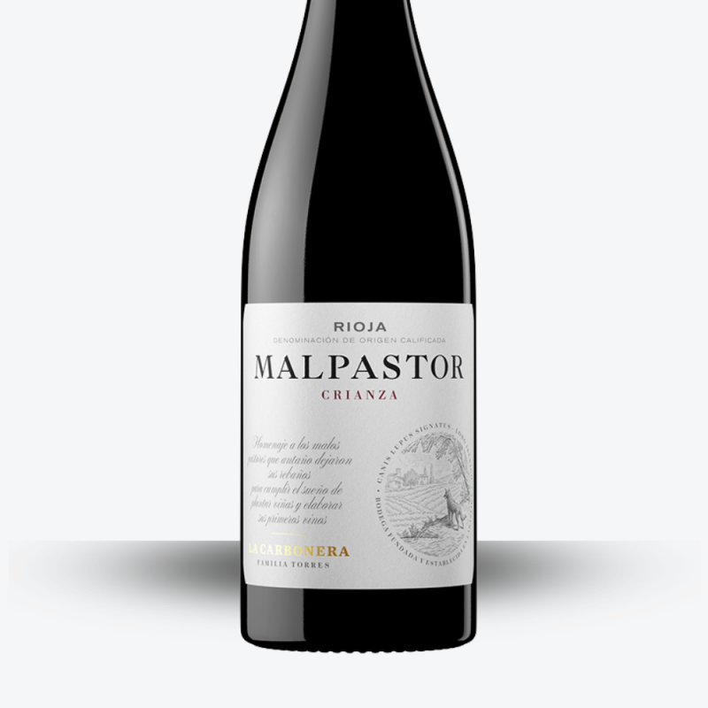 Malpastor Crianza "Bodega la Carbonera" 2020 - Familia Torres - Etiquette