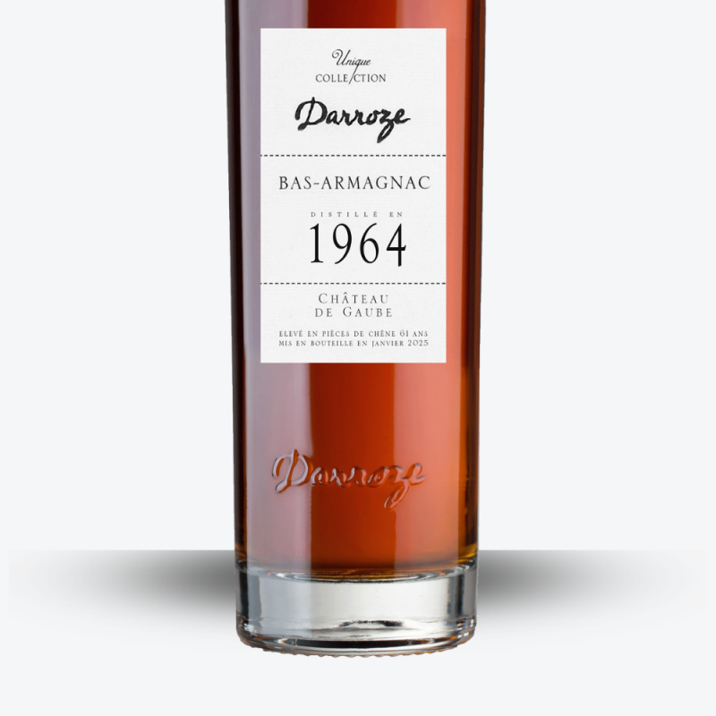 Bas-Armagnac Darroze - Château de Gaube 1964 - étiquette