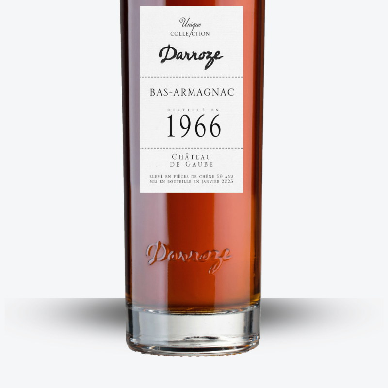 Bas-Armagnac Darroze - Château de Gaube 1966 - étiquette