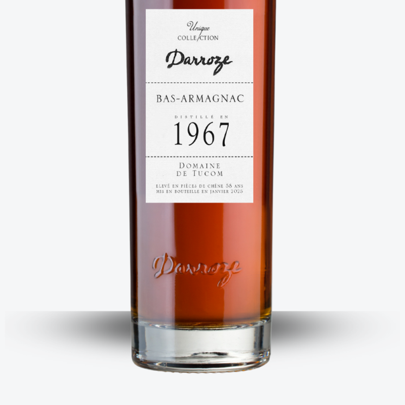 Bas-Armagnac Darroze - Domaine de Tucom 1967 - étiquette