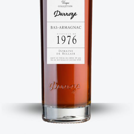 Bas-Armagnac Darroze - Domaine de Bellair 1976 - étiquette