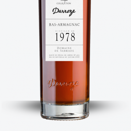 Bas-Armagnac Darroze - Domaine de Sarade 1978 - étiquette