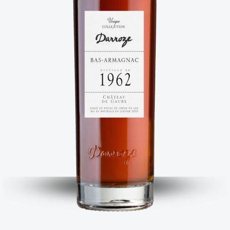 Bas-Armagnac Darroze - Château de Gaube 1962 - étiquette