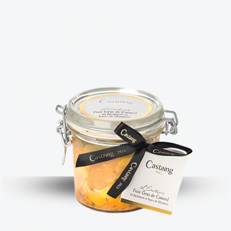 Foie Gras de Canard au Jurançon et aux baies de Genièvre 180g - Maison Castaing - Marché de Noël