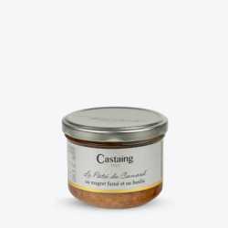 Pâté de Canard au Magret Fumé et Au Basilic (180gr) - Maison Castaing