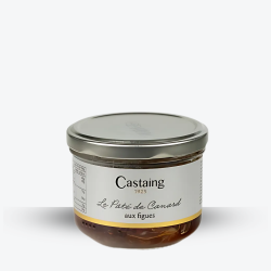 Pâté de Canard aux Figues 180g - Maison Castaing - Etiquette
