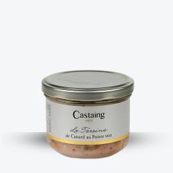 Terrine de Canard au Poivre Vert 180g - Maison Castaing - Etiquette