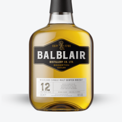Whisky Balbaire 12 ans - Etiquette