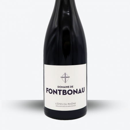 Domaine de Fontbonau - Côtes du Rhône Rouge 2021 - Etiquette