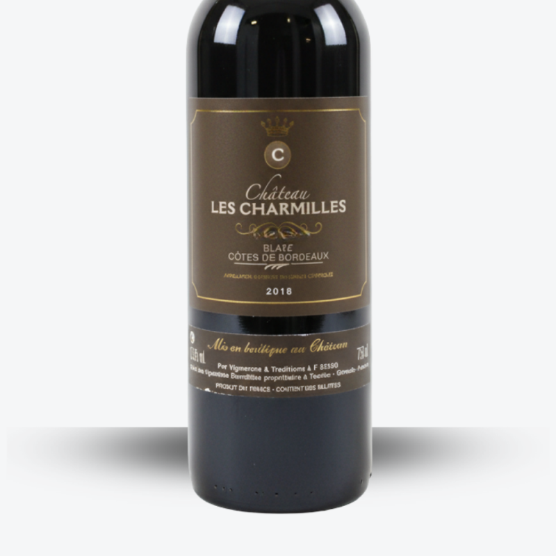 Château Les Charmilles 2018 - Etiquette