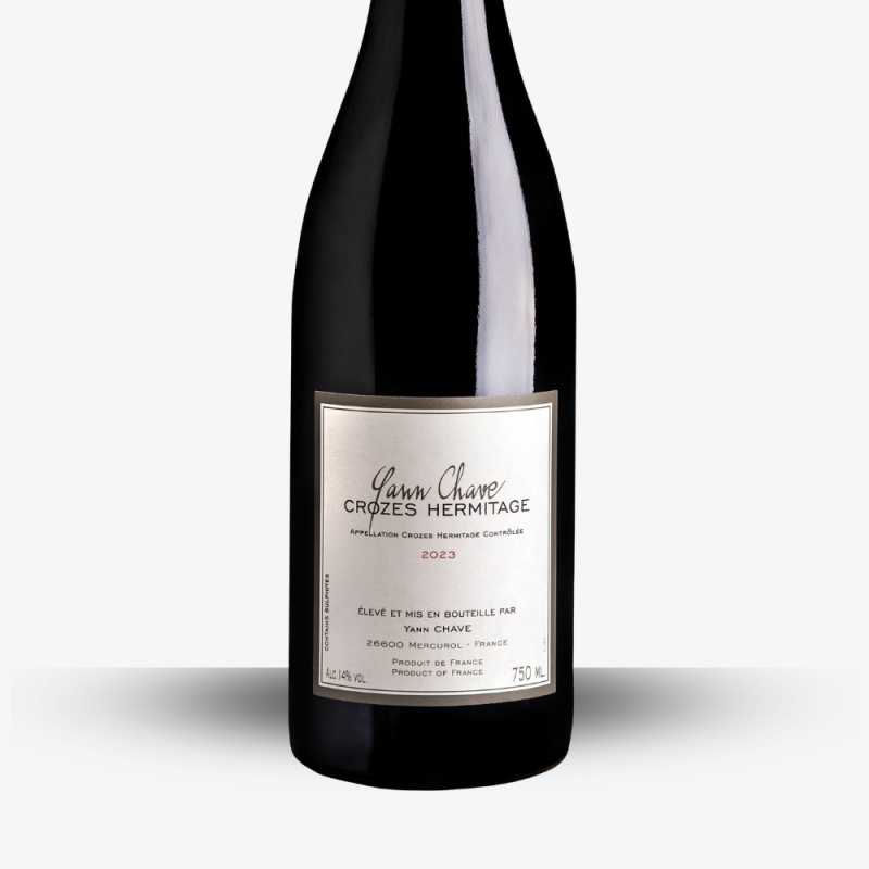 Domaine Yann Chave Crozes-Hermitage 2023 - etiquette
