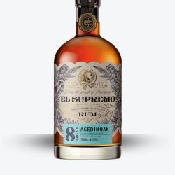 Rhum El Supremo 8 ans - Etiquette