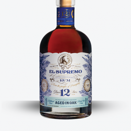 Rhum El Supremo 12 ans - Etiquette