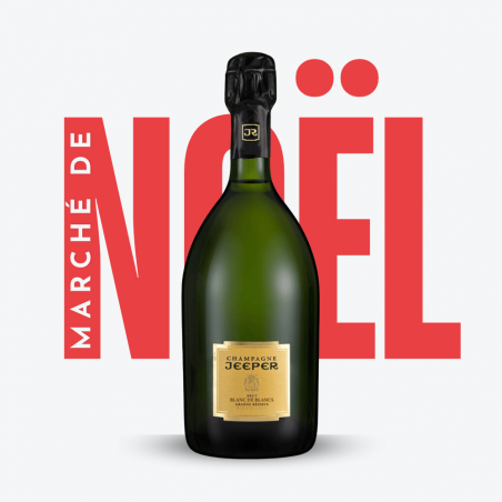 Magnum Champagne Jeeper Grande Réserve Blanc de Blancs - Marché de Noël