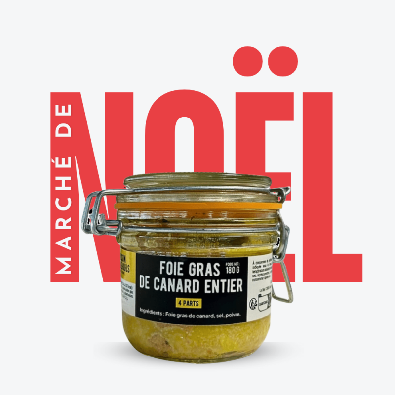 Foie gras de canard (180g) - Maison Maruejouls - Marché de Noël