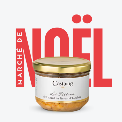 Fritons de Canard au Piment d'Espelette 180g - Maison Castaing - Marché de Noël