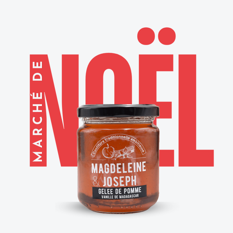 Gelée de pomme Vanille de Madagascar - Magdeleine & Joseph - Marché de Noël