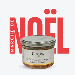 Pâté de Campagne au Piment d'Espelette 180g - Maison Castaing - Marché de Noël