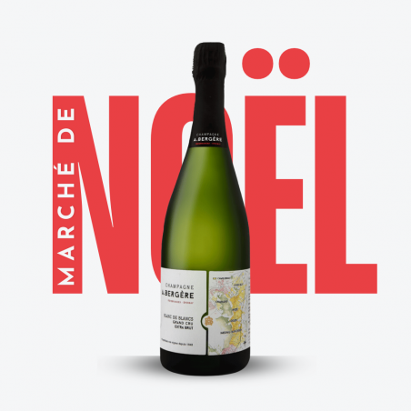 Marché de Noël - Magnum Champagne A.Bergère Grand Cru Blanc de Blancs