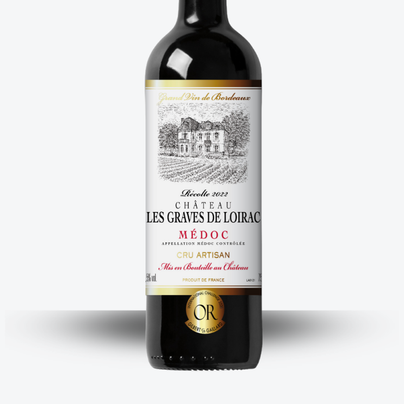 Château Les Graves de Loirac 2022 - Etiquette