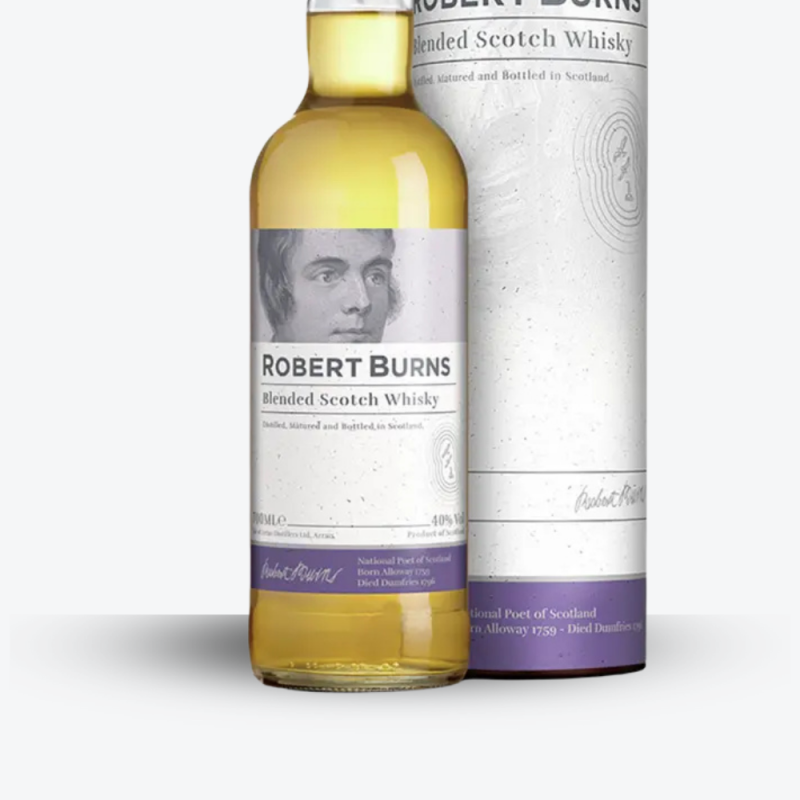 Whisky Robert Burns - étiquette