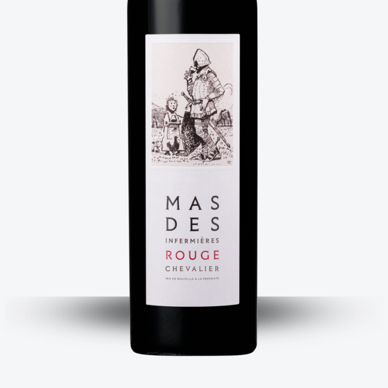 Chevalier Rouge 2022 - Mas des Infermières - Etiquette