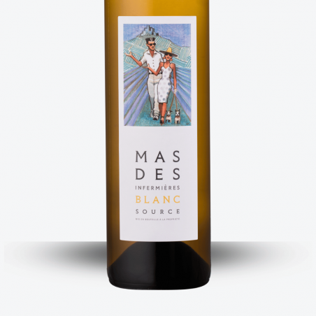 Source Blanc 2025 - Mas des Infermières - Etiquette