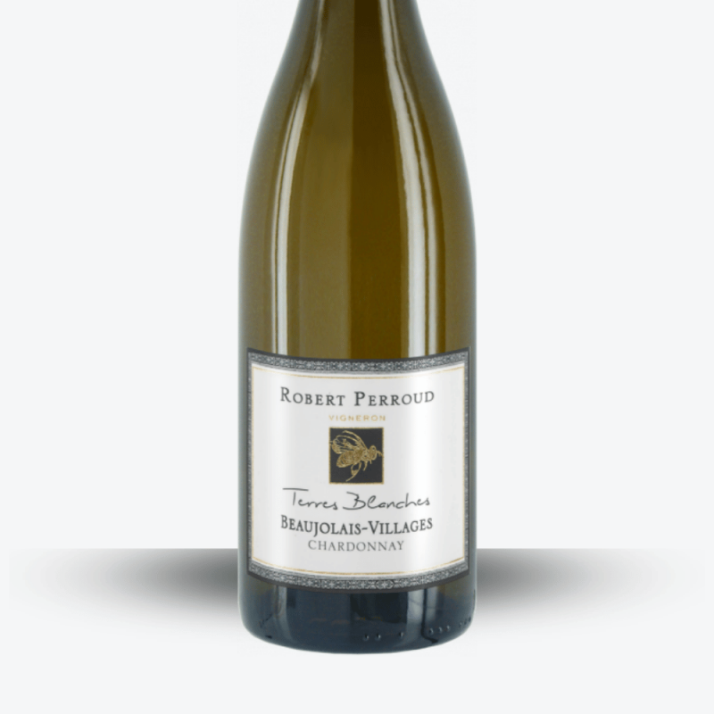Beaujolais villages blanc Terres blanches - Robert Perroud - étiquette