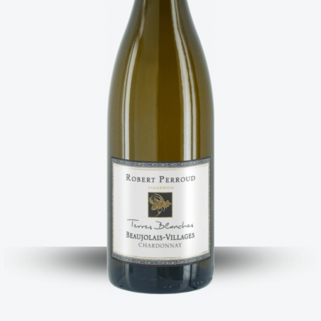 Beaujolais villages blanc Terres blanches - Robert Perroud - étiquette