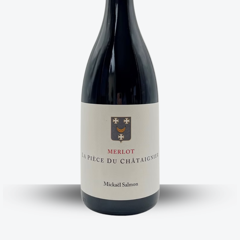 Merlot "La Pièce du Châtaignier" 2022 – Domaine Lucas Salmon - étiquette