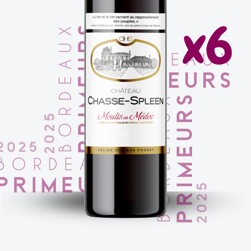 Primeurs - Château Chasse-Spleen 2025 - 6x75cl - etiquette
