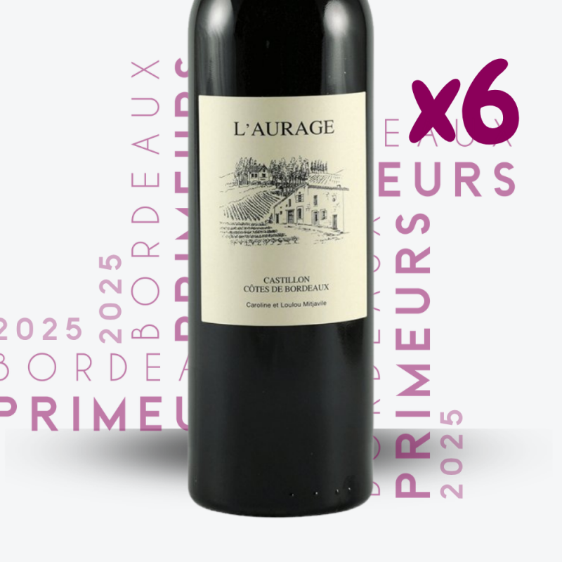 Primeurs - L'Aurage 2025 - 6x75cl - etiquette