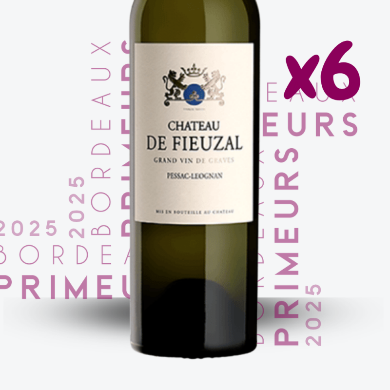 Primeurs - Château de Fieuzal Blanc 2025 - 6x75cl - etiquette