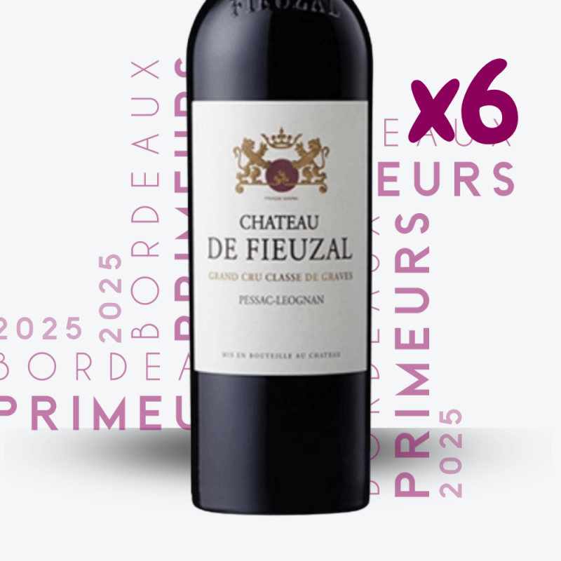 Primeurs - Château de Fieuzal Rouge 2025 - 6x75cl - etiquette