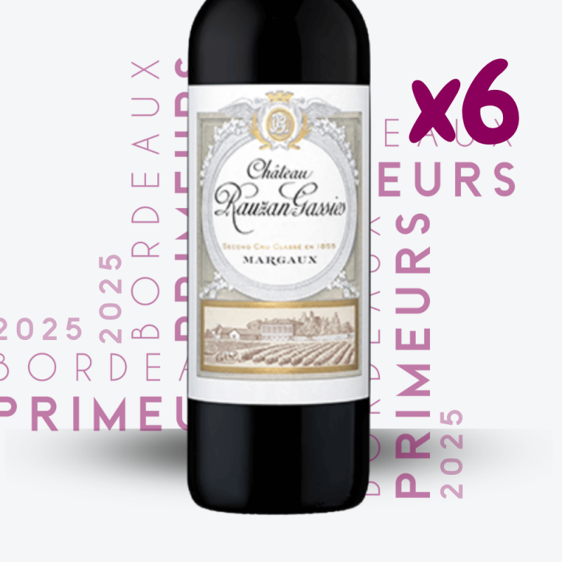 Primeurs - Château Rauzan Gassies 2025 - 6x75cl - etiquette