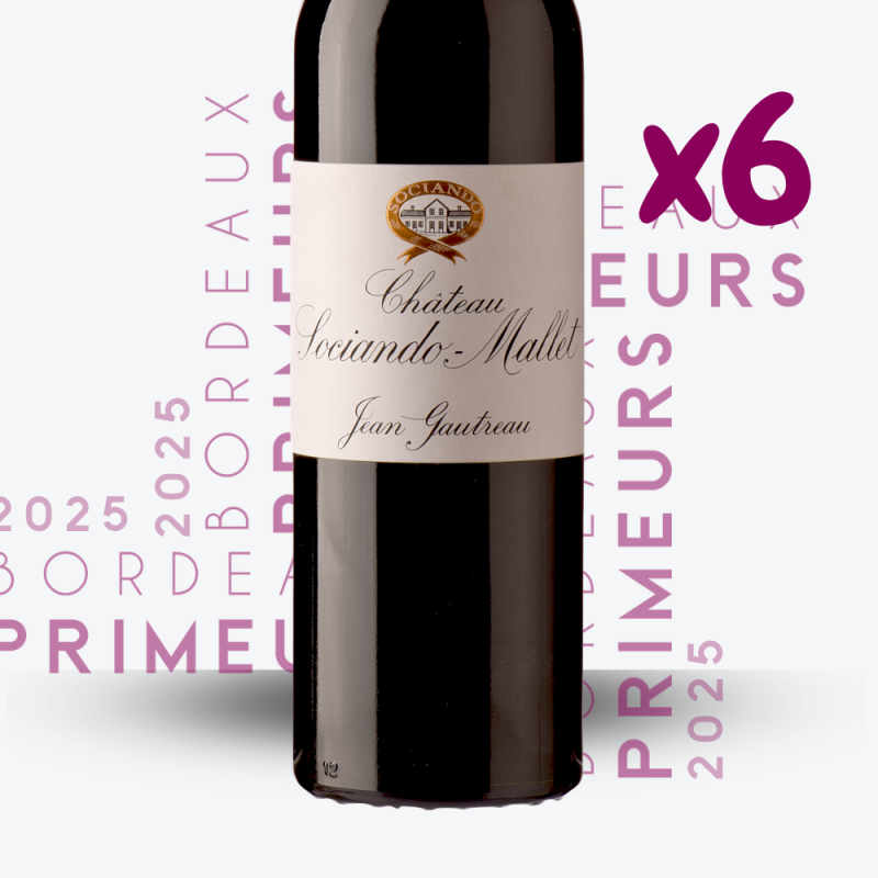 Primeurs - Château Sociando-Mallet 2025- 6x75cl - etiquette