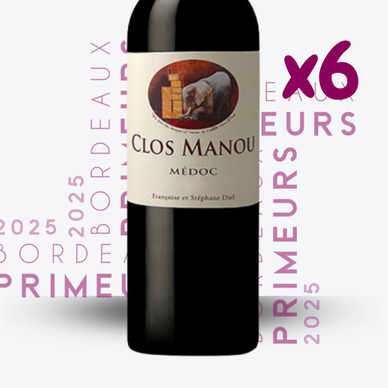 Primeurs - Clos Manou 2025 - 6x75cl - etiquette