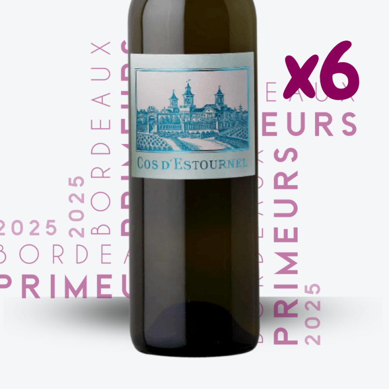 Primeurs - Château Cos d'Estournel Blanc 2025 - 6x75cl - etiquette