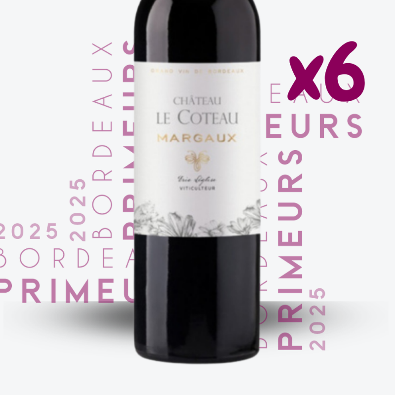 Primeurs - Château Le Coteau 2025 - 6x75cl - etiquette