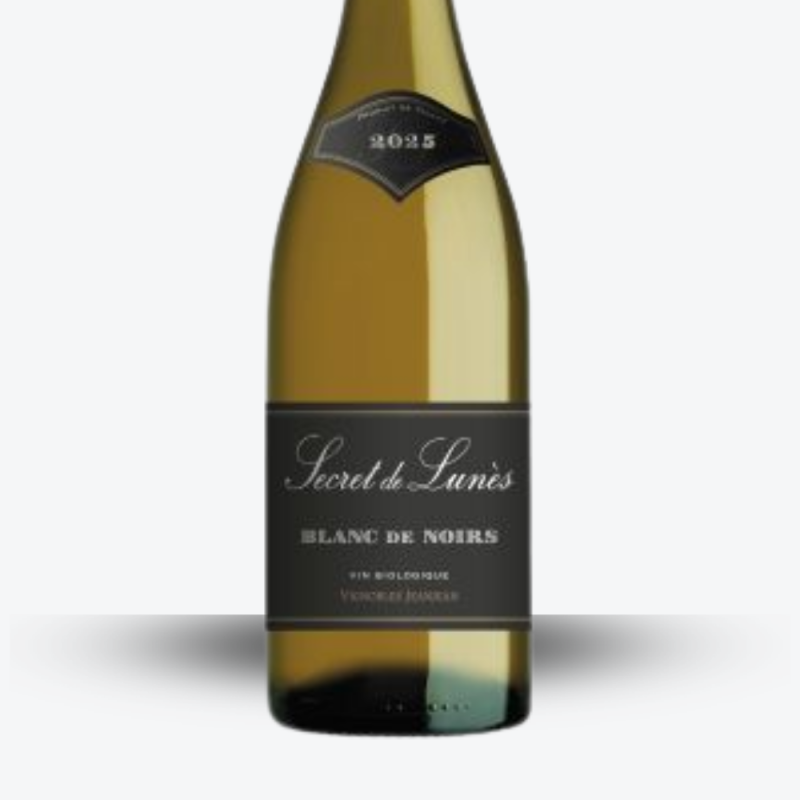 Secret de Lunès Blanc de Noirs 2025 - Maison Jeanjean - Etiquette