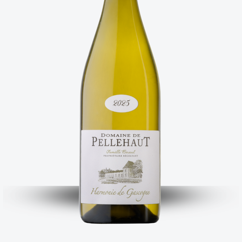 Harmonie de Gascogne Blanc 2025 - Domaine de Pellehaut - Etiquette