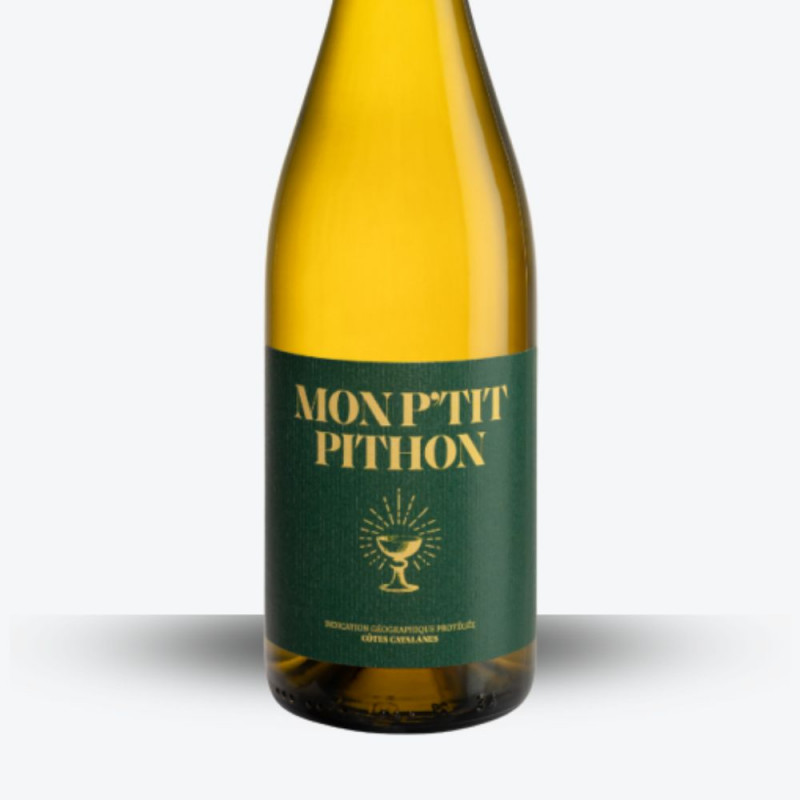 Mon P'tit Pithon Blanc 2025 - étiquette