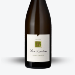 Mas Karolina Côtes Catalanes Blanc 2025 - Etiquette