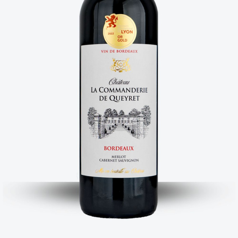 Château La Commanderie de Queyret 2022 - Etiquette